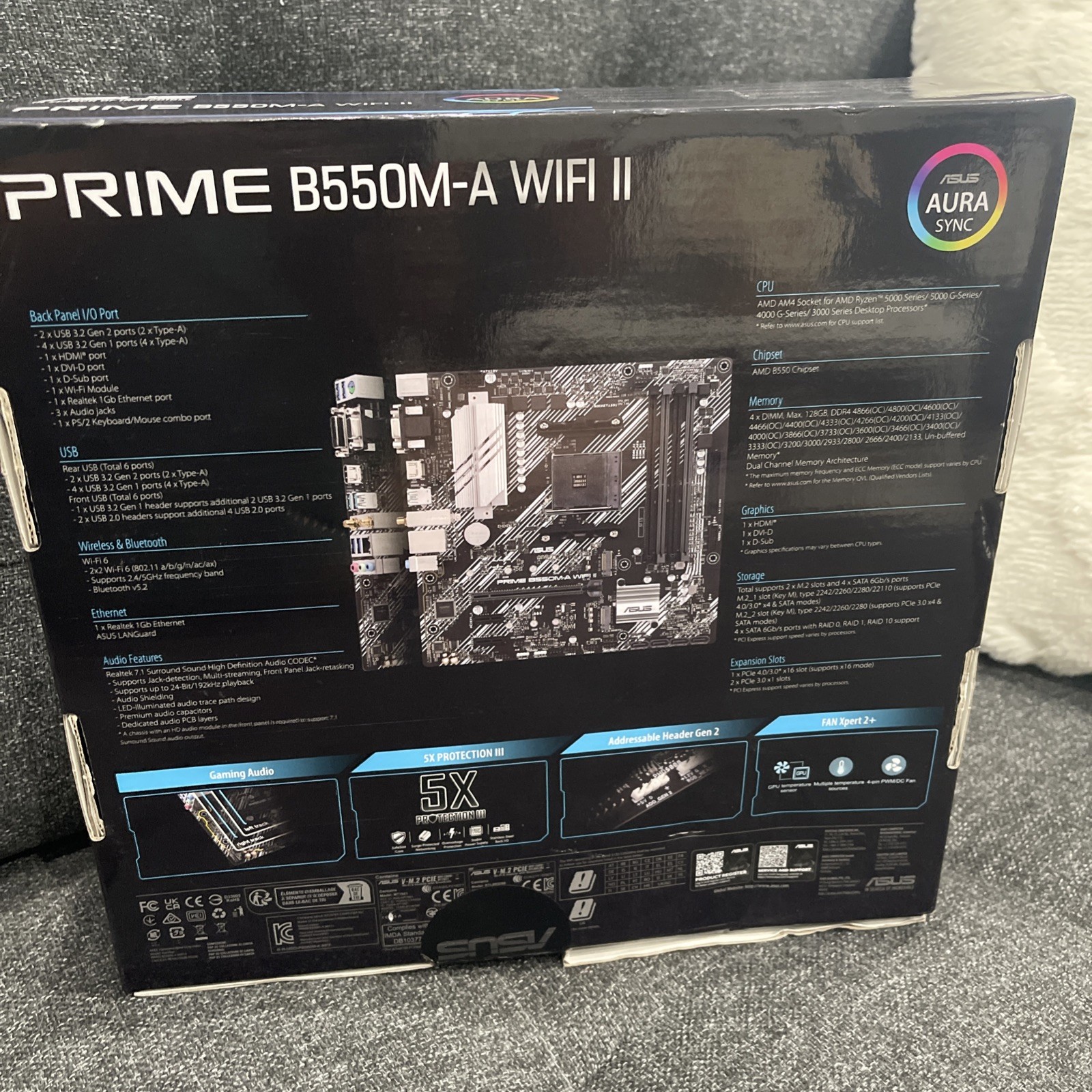 ASUS Prime B550M-A WiFi II Motherboard AM4 AMD Ryzen ⚡ Sealed