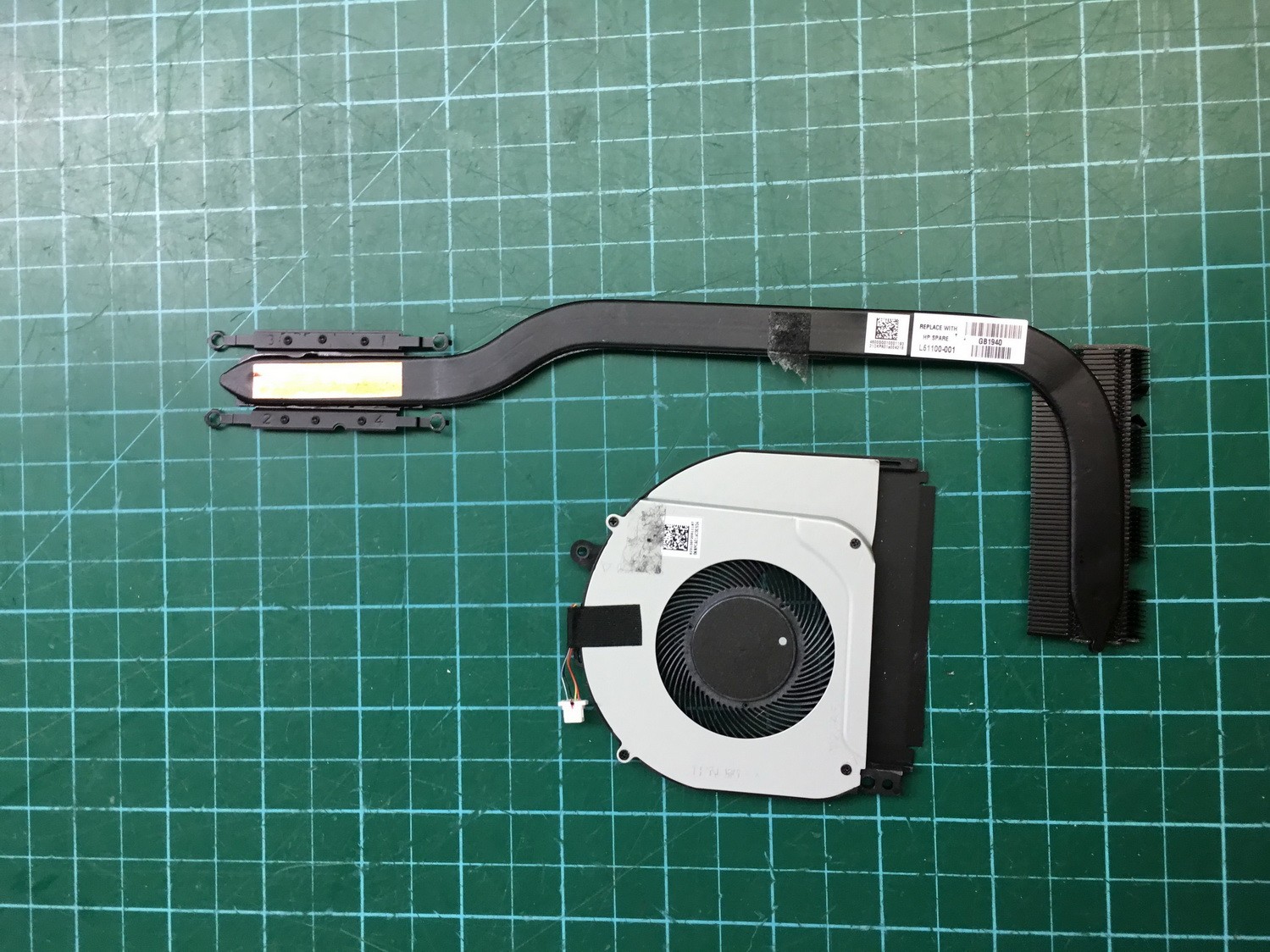 Genuine HP Pavilion x360 14M-DH Cooling Fan w/ Heatsink L51102-001 L51100-001