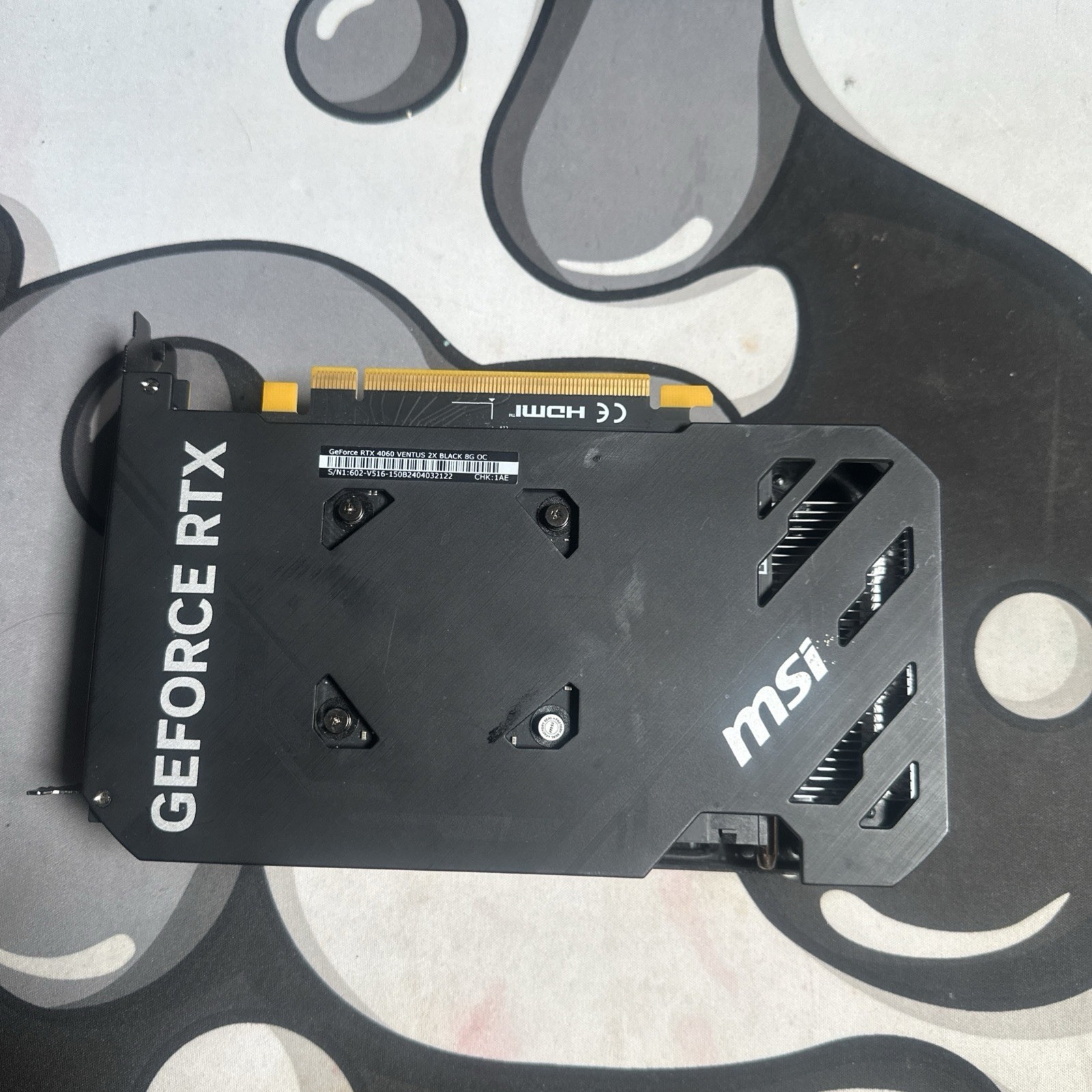 MSI NVIDIA GeForce RTX 4060 Ventus 2X Black 8GB GDDR6 OC Edition