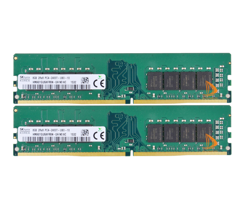SK Hynix 2x 8GB 2RX8 PC4-2400T DDR4 2400MHz 288Pin UDIMM Desktop Memory RAM 2pcs