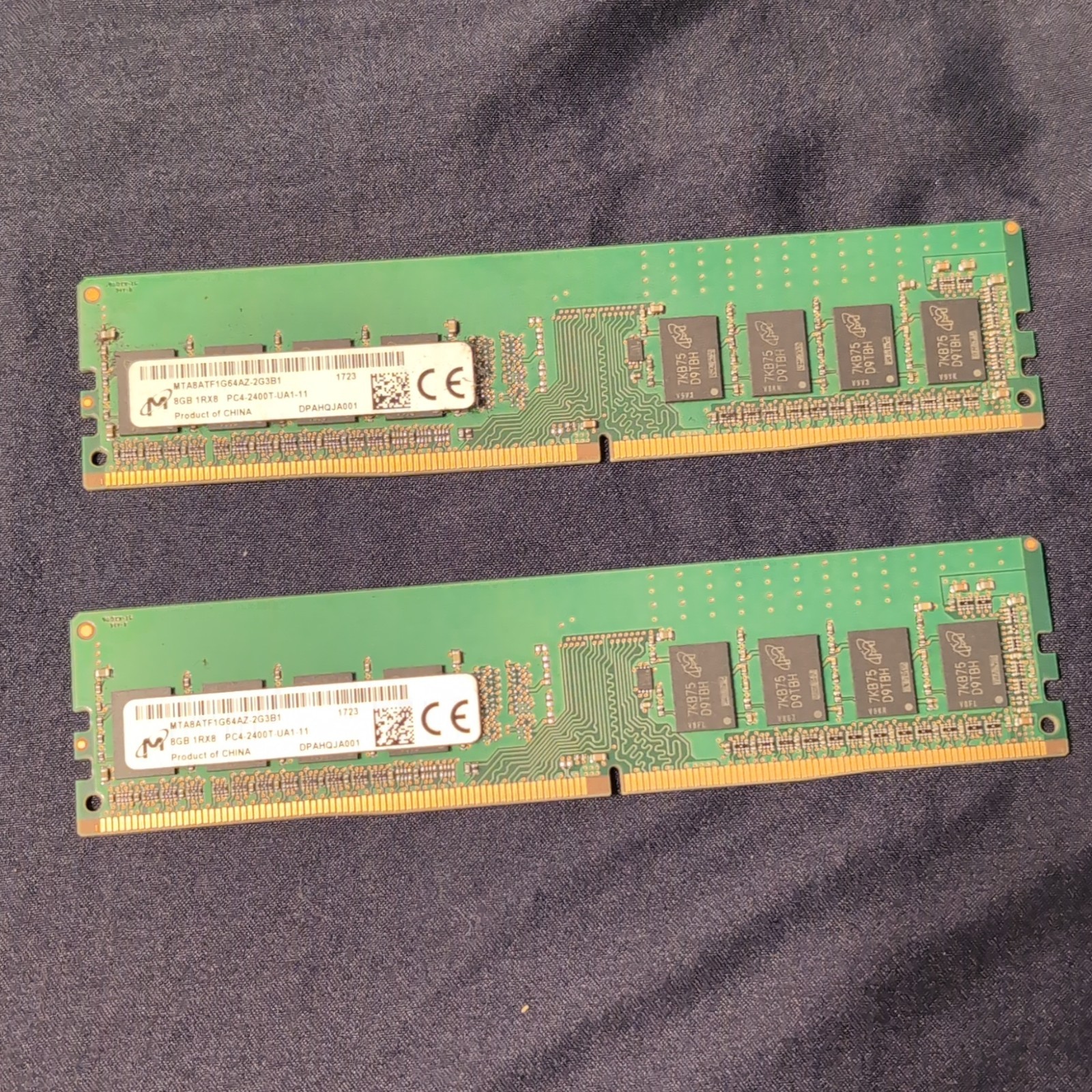 Micron 16GB (2x8GB) DDR4-2400 PC4-2400T ECC UDIMM 288-Pin MTA8ATF1G64AZ-2G3B1
