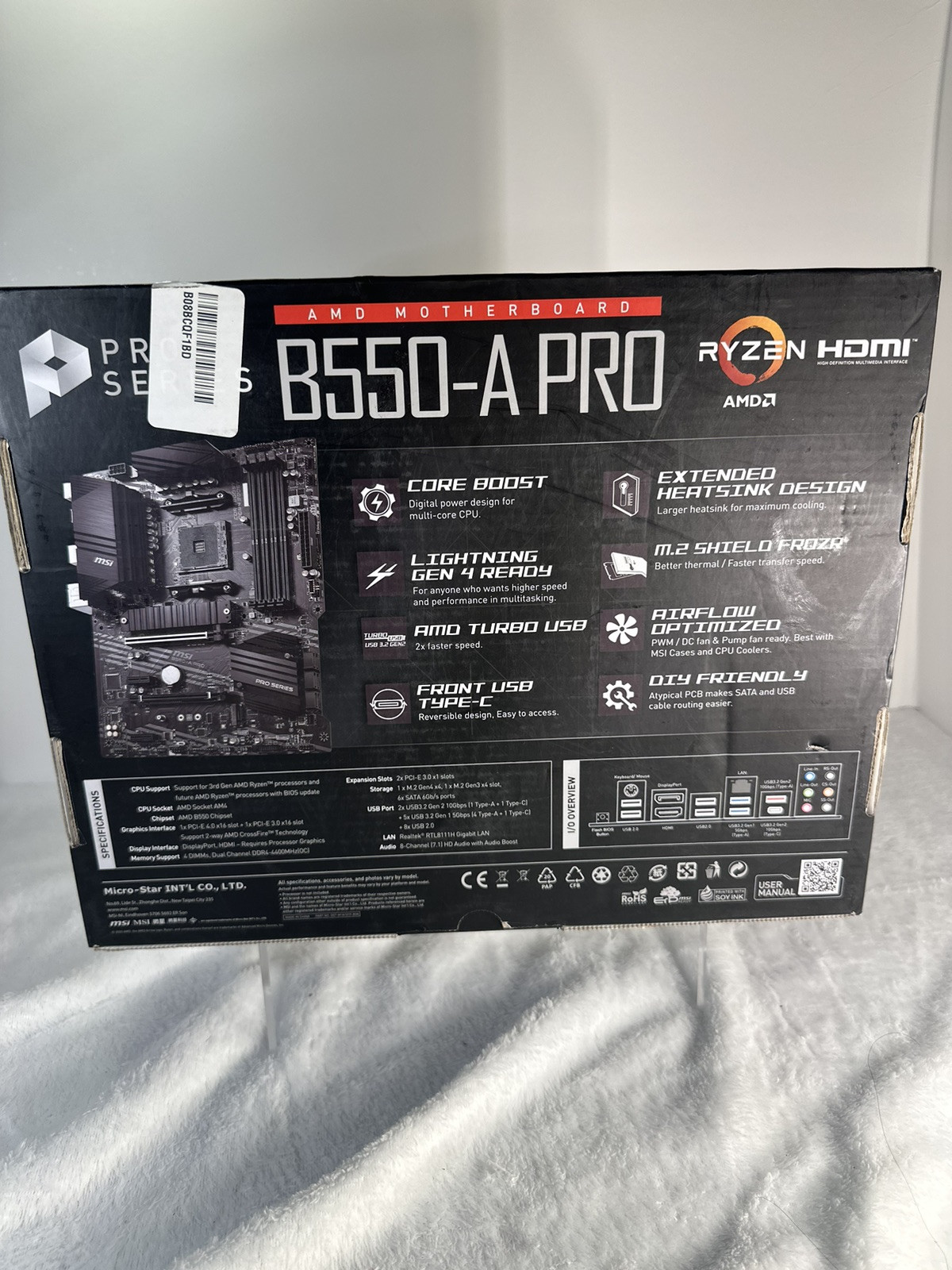 MSI B550-A PRO Socket AM4 ATX Motherboard (7C56-002R)