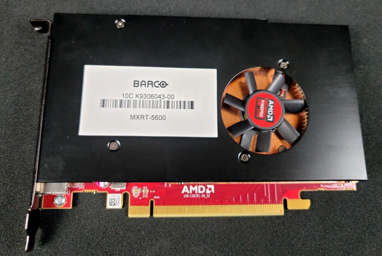Barco MXRT-5600 4GB 4x Displayport FirePro W5100 Workstation Graphics Card