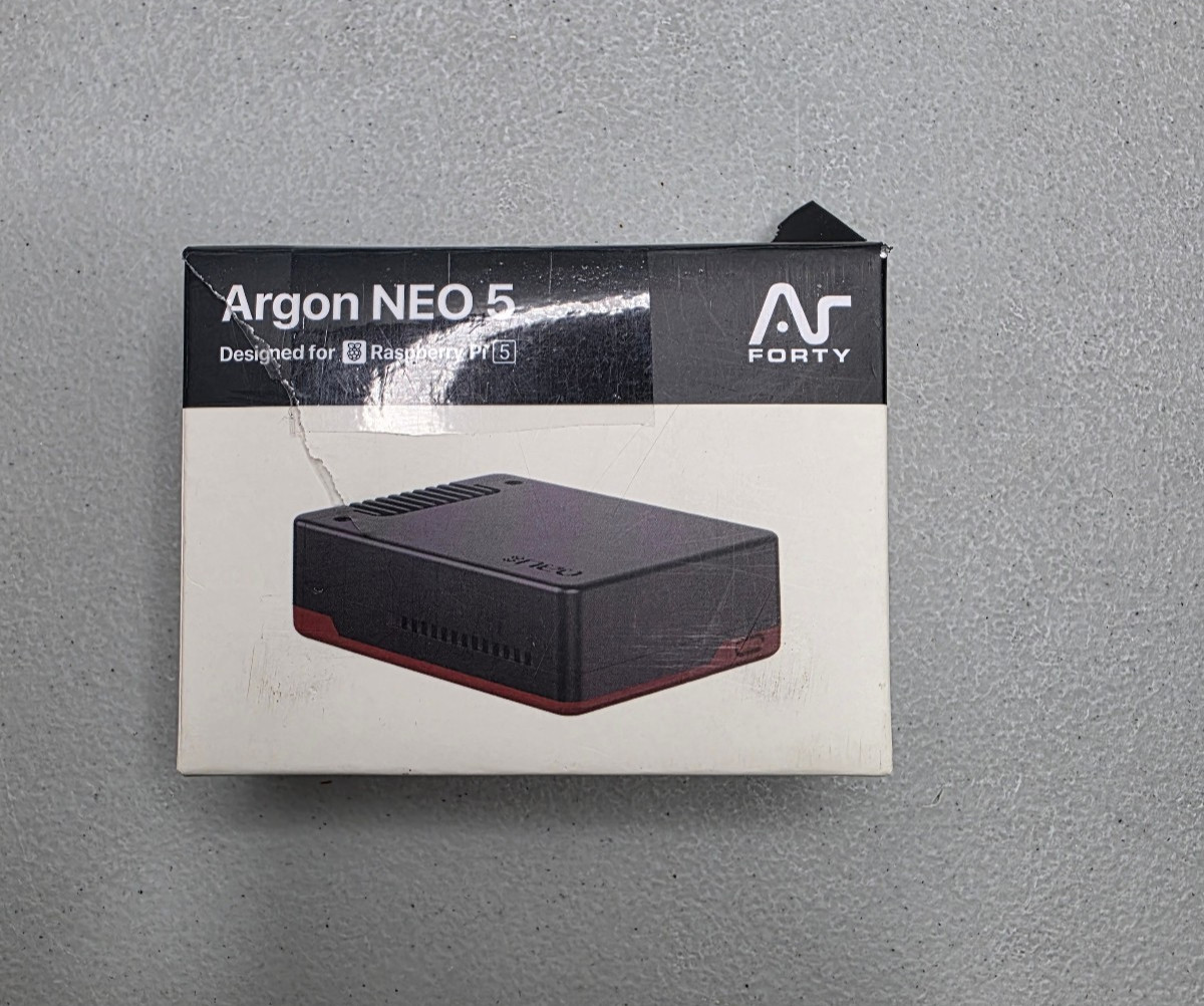 Argon NEO 5 M.2 NVME PCIE Case for Raspberry Pi 5 | Aluminum Case with Built