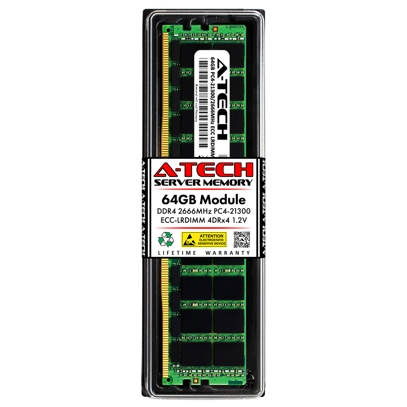 64GB DDR4 PC4-21300 LRDIMM (Hynix HMAA8GL7CPR4N-VK Equivalent) Server Memory RAM