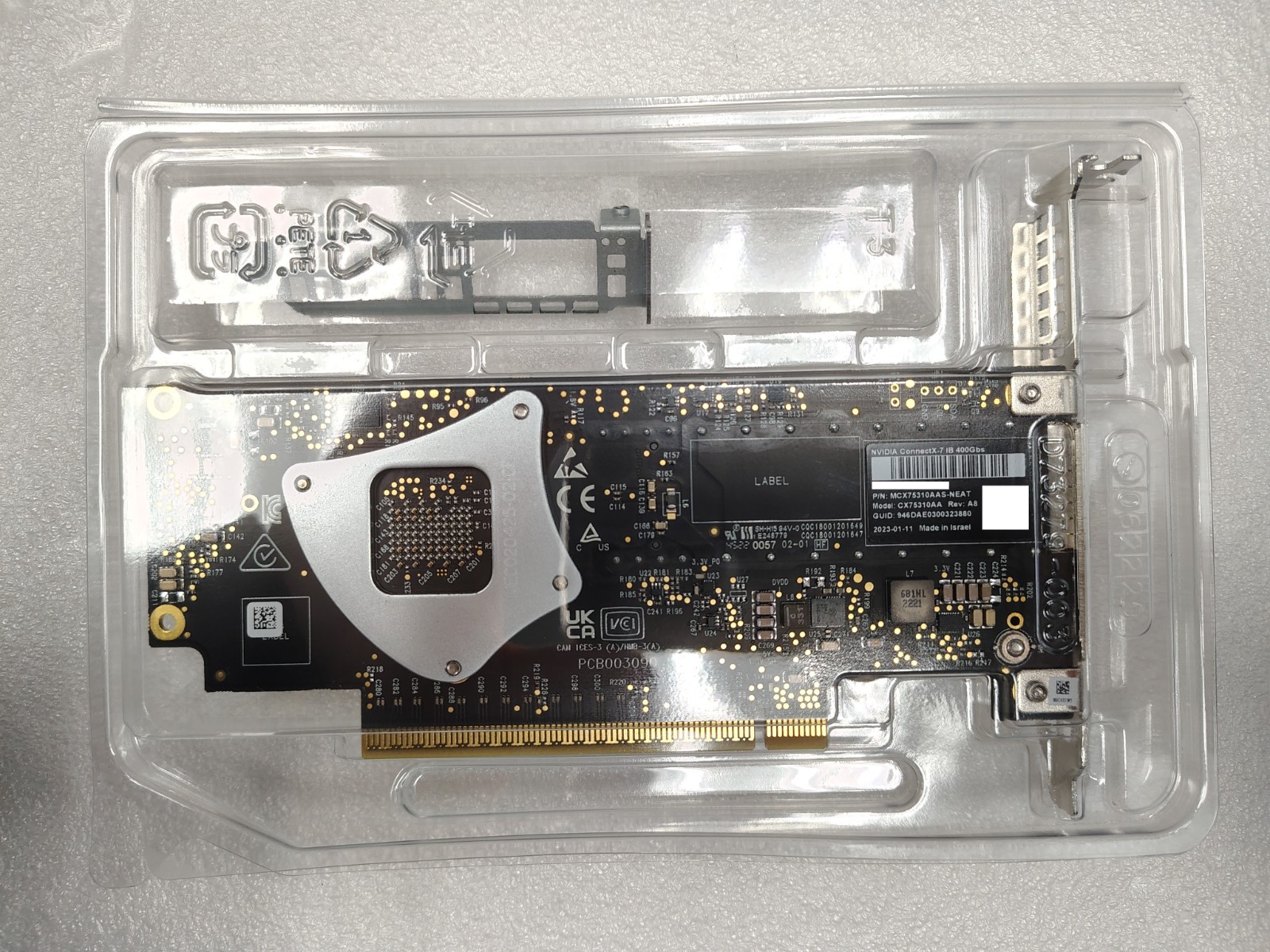 NVIDIA MCX75310AAS-NEAT ConnectX-7 400GbE NDR IB 1-Port OSFP Adapter