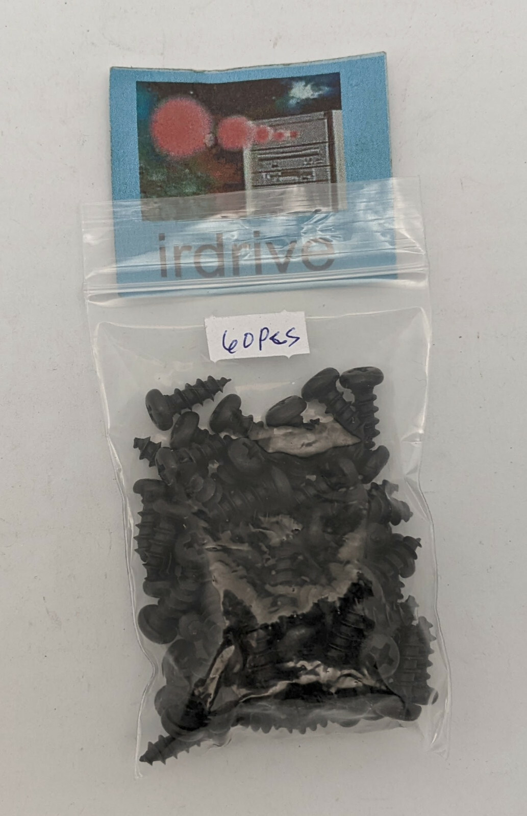 Lot 60 pcs: M5 x 13mm Round Phillips Head Wood Screw Self-Tapping Black Screws