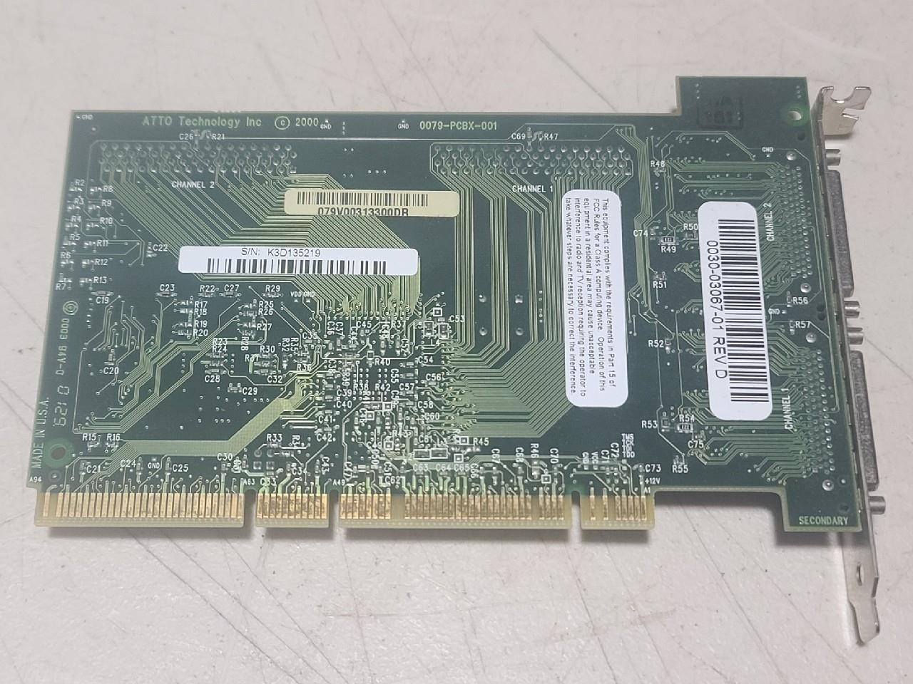ATTO Technology Express PCI UL3D Card 0079-PCBX-001