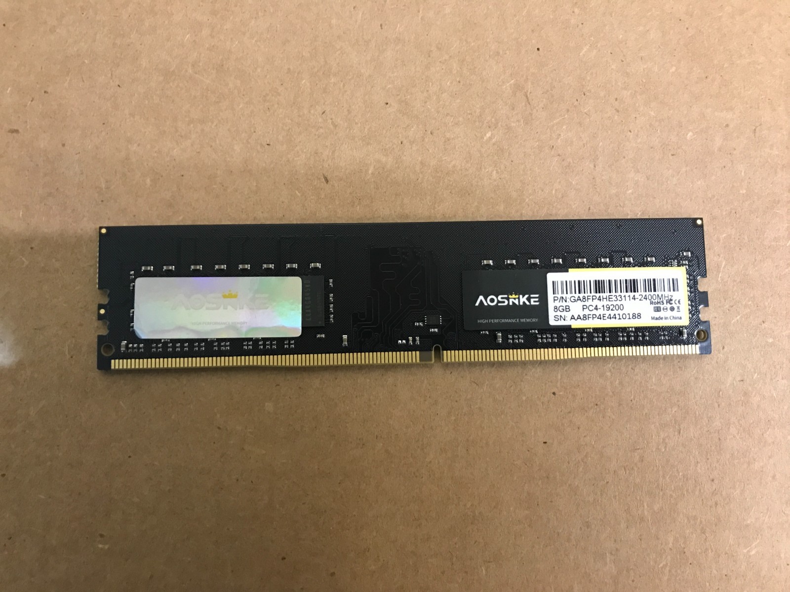 AoSNke 8GB 2Rx8 PC4 – 19200 2400 mhz DDR4 Ram DIMM Desktop Memory /