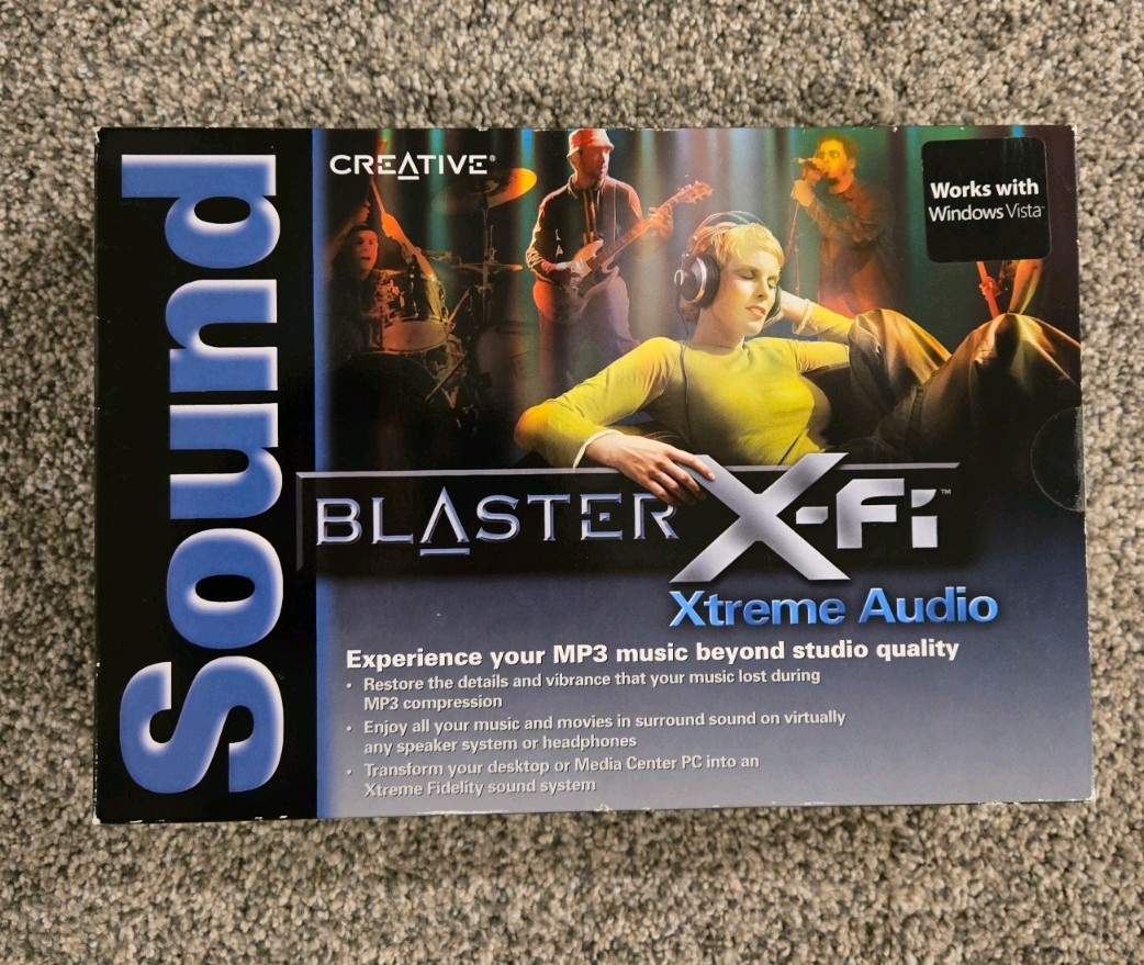 Creative Labs Sound Blaster X-fi Xtreme Audio Model SB0790 SEALED for XP, Vista