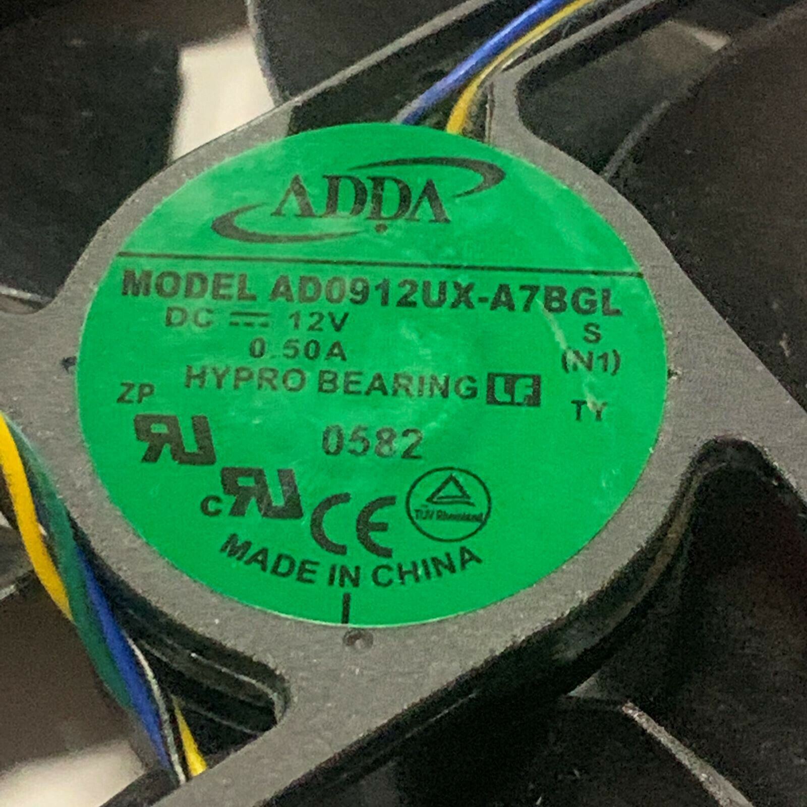 Genuine ADDA Hypro Bearing 4-Pin 12V 0.50A Cooling Fan AD0912UX-A78GL 447580-001