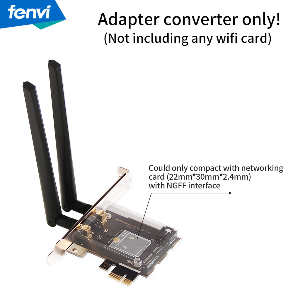 Desktop PC PCIE WiFi Card Adapter Converter for WiFi M.2 2230 AX200 AX210 MT7922