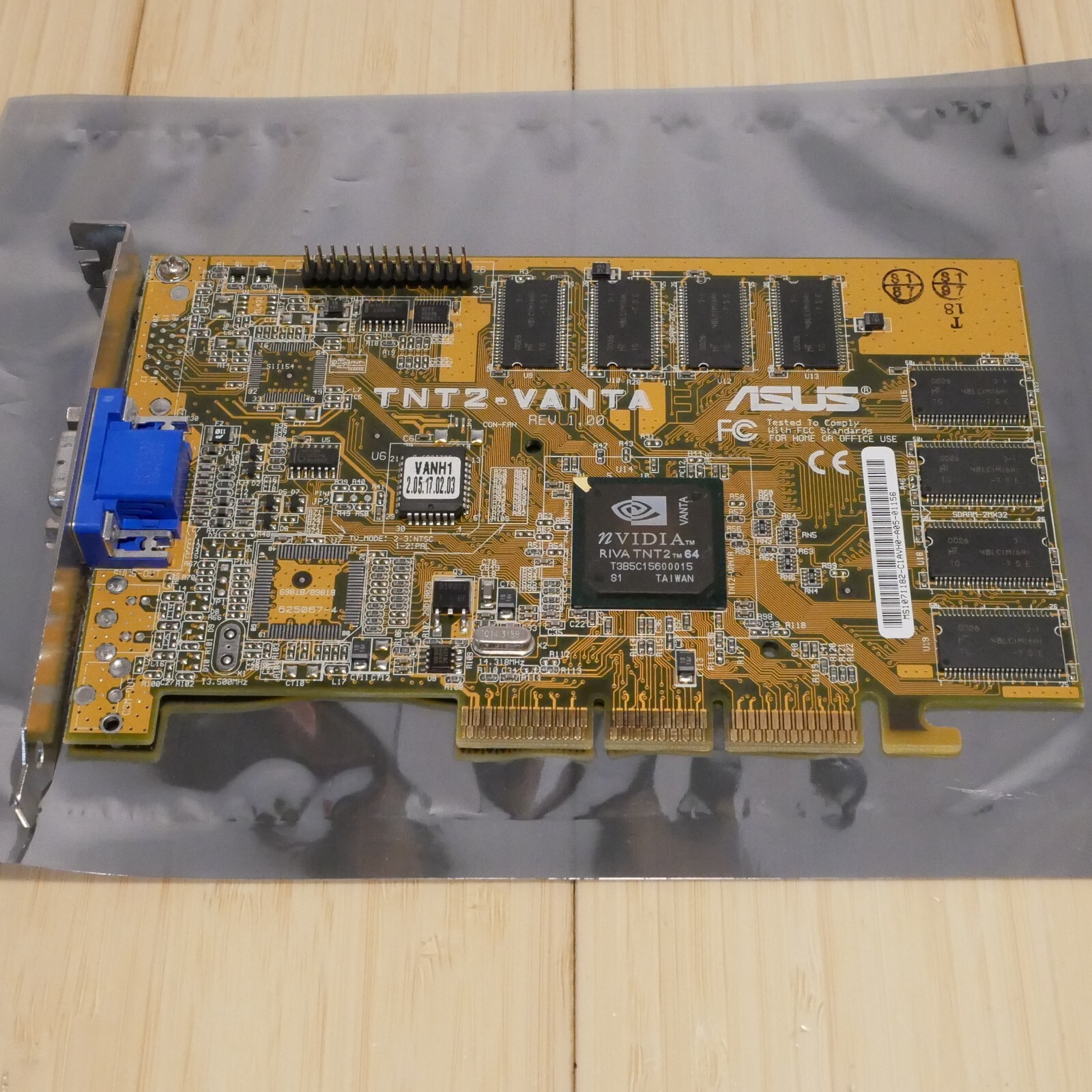 ASUS Nvidia RIVA TNT2 – VANTA 64 AGP Video Graphics Card GPU VGA – Tested 11