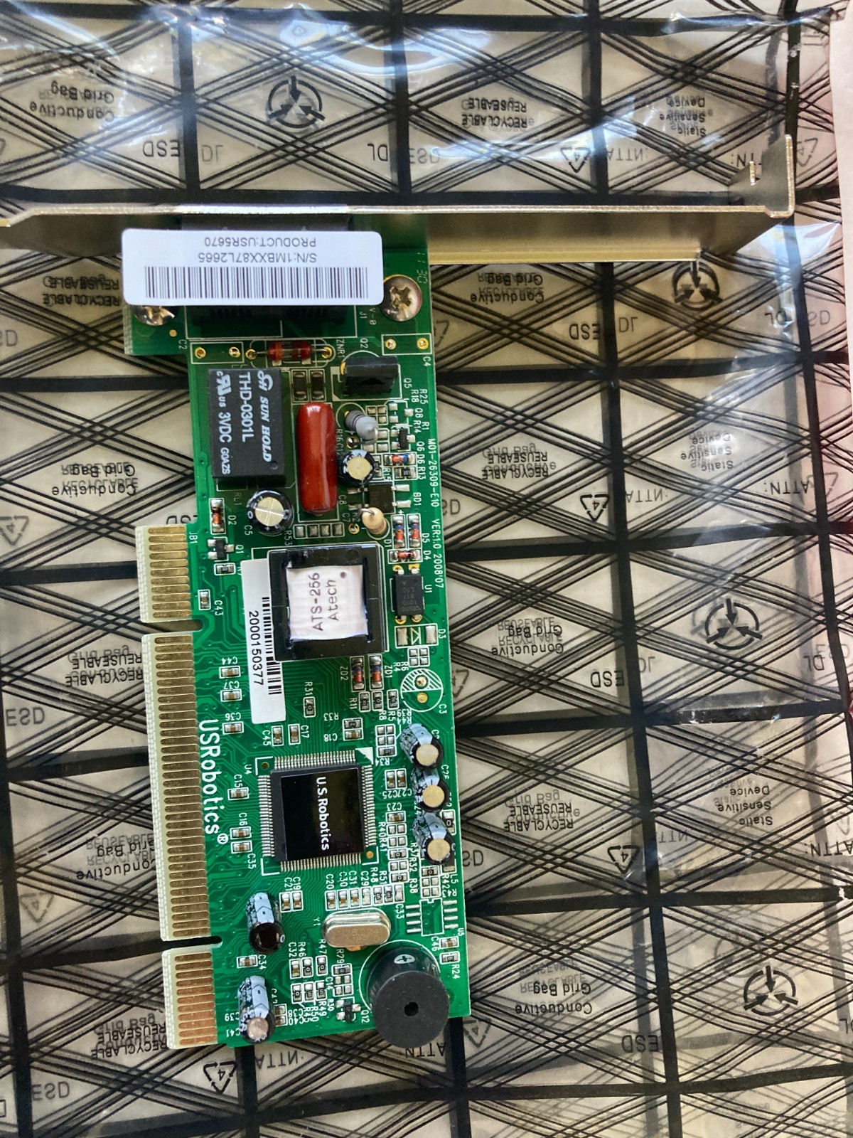 US Robotics 56K PCI Faxmodem V.92 & V.90 ITU Standard 5670