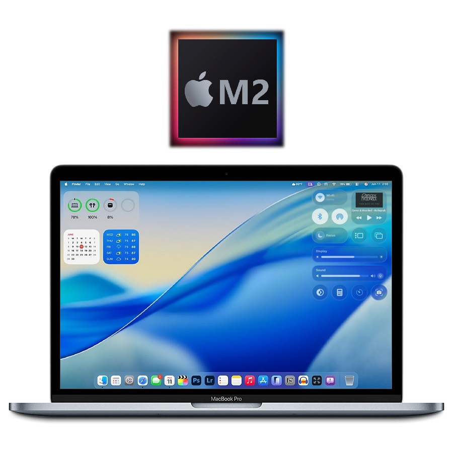 2022 Apple M2 MacBook Pro 13.3″ 16GB/256GB SSD (Silver) A2338 – w/Year Warranty