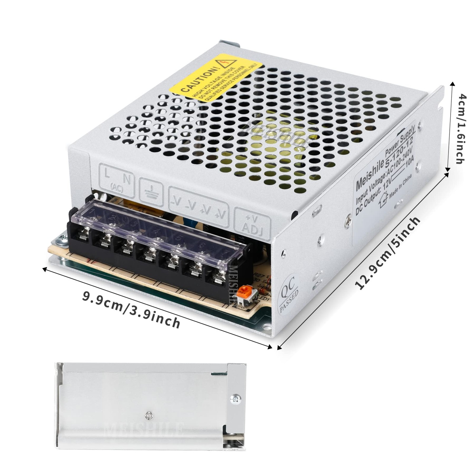 12V 10A 120W DC Switching Power Supply Adapter 110V AC To DC Industrial