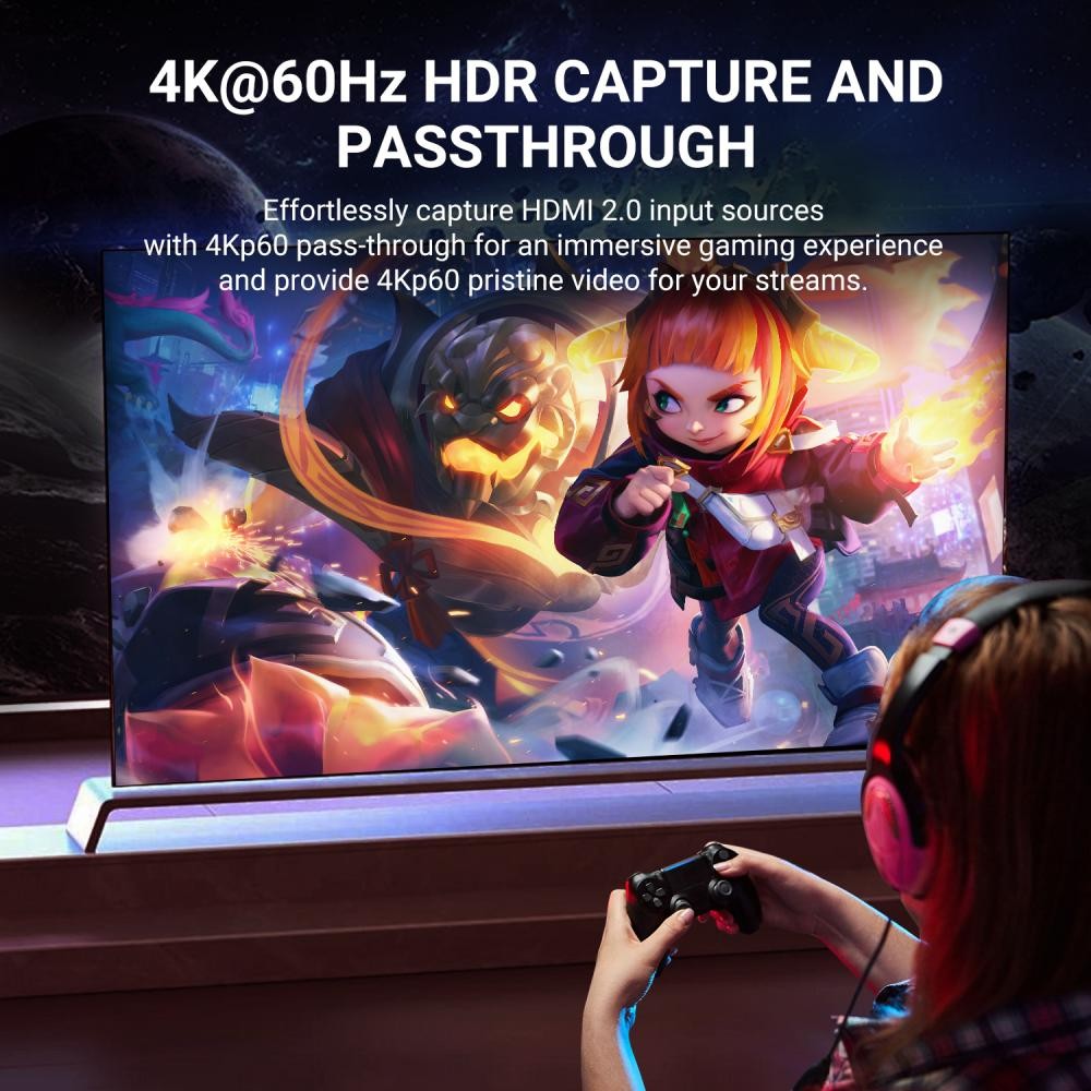 Acasis Internal 4K@60Hz HDMI PCIe Capture Card Loop-Out for Medical Gaming