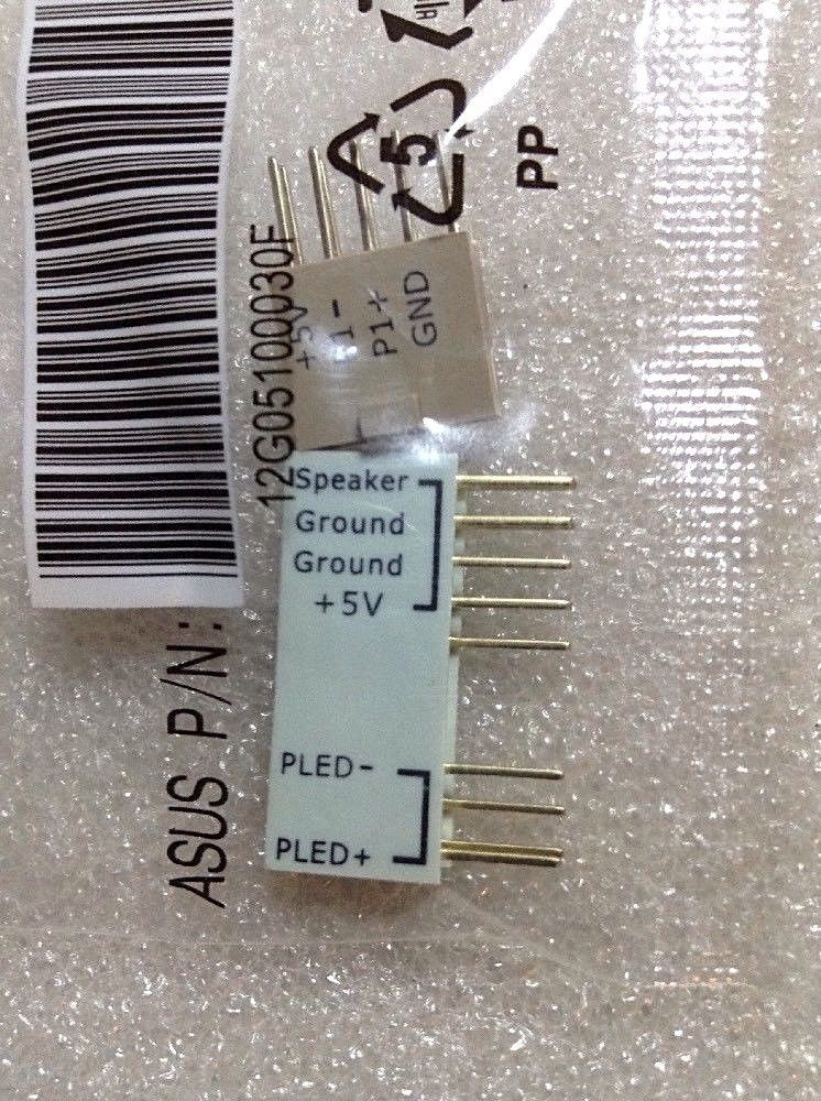 2 Pcs ASUS Q Connector Original part for ASUS P8Z77 PREMIUM , WHITE,BROWN