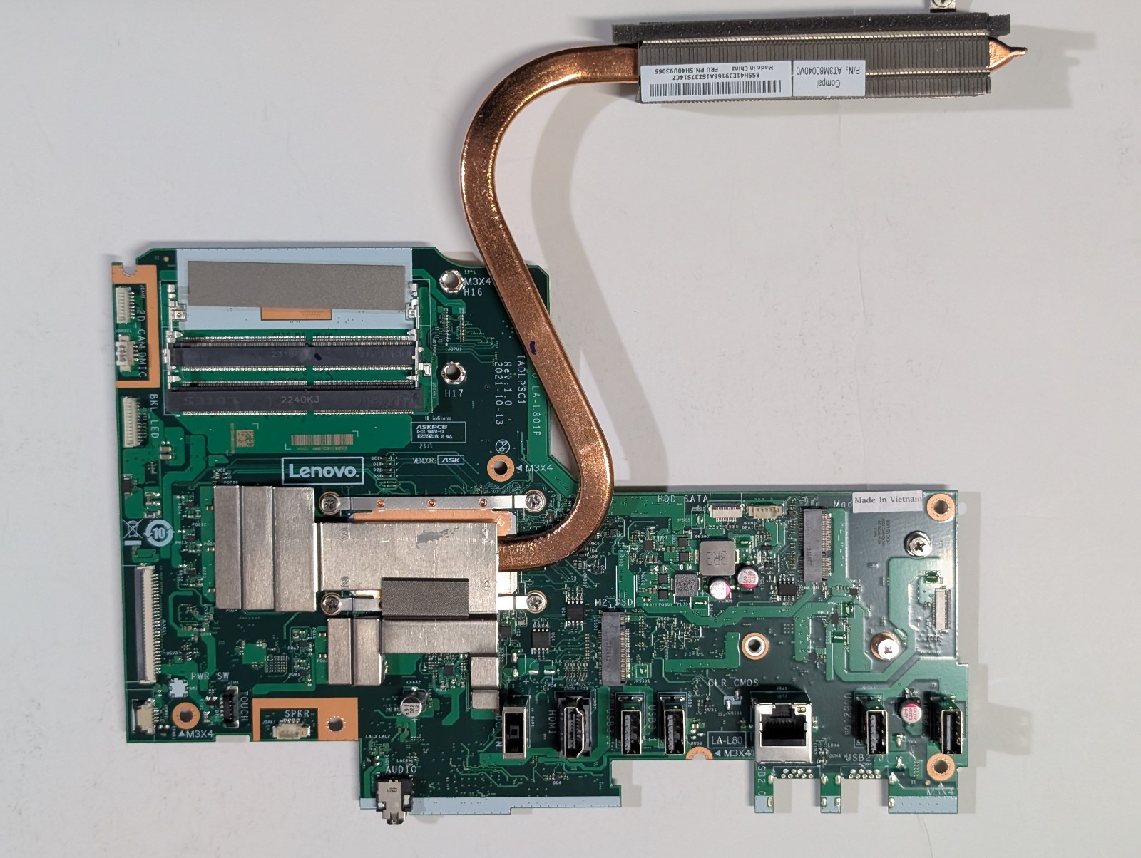 Lenovo IdeaCentre 24IAP7 22IAP7 Motherboard w/ Intel P Gold 8505 CPU and Heatsin