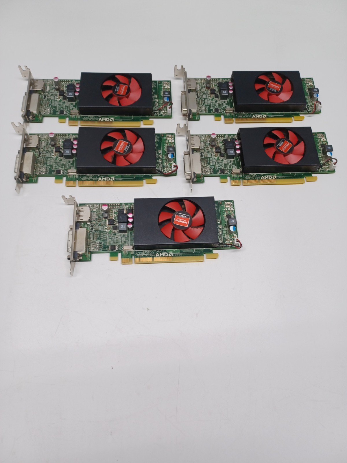 Lot of 5 AMD Radeon HD 8490 1GB GDDR3 Graphics Cards
