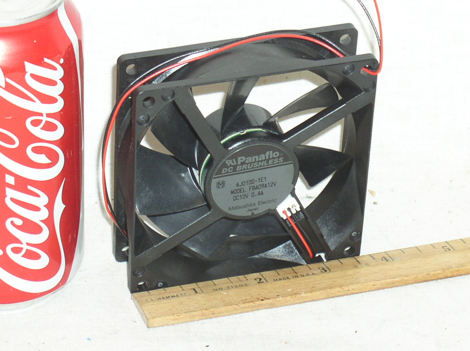 1 NEW HI SPEED HWB BEARING PANAFLO FBA09A12V 92MM BOX FAN 12V .4 AMP 40 CFM USA