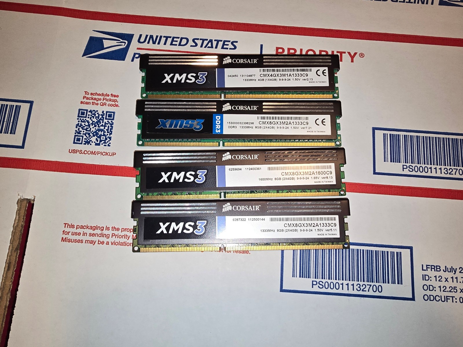 Corsair XMS3 | DDR3 | 1333mhz | 4x4Gb | Model CMX8GX3M2A1333C9