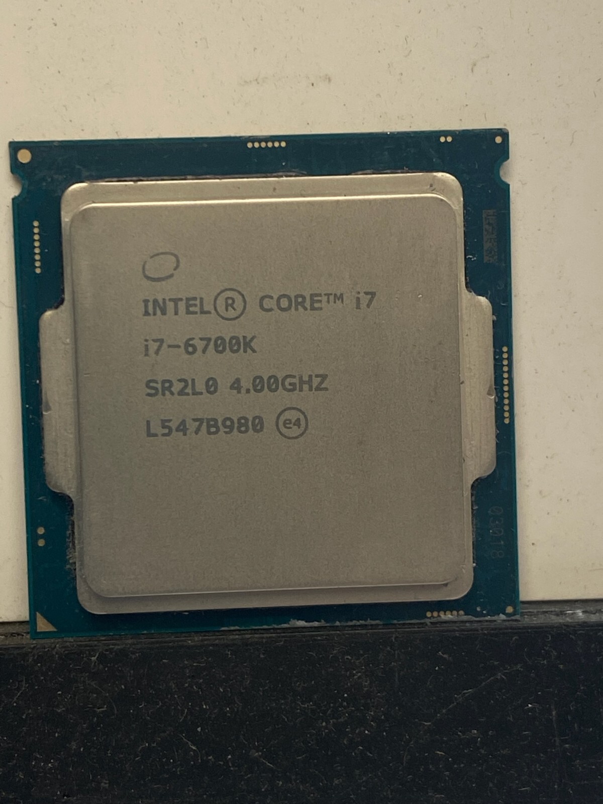 Intel i7-6700K(SR2L0) @ 4.00GHz / 8MB /Socket 1151/Processor ONLY
