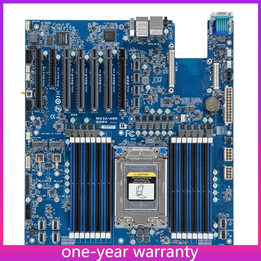 Gigabyte MZ32-AR0-00 Motherboard（Rev 3.0）Support AMD EPYC 7002/7003 Series CPU
