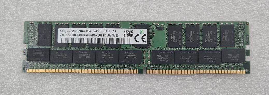 SK Hynix 32GB 2Rx4 PC4-2400T HMA84GR7MFR4N-UH DDR4 Server Memory RAM