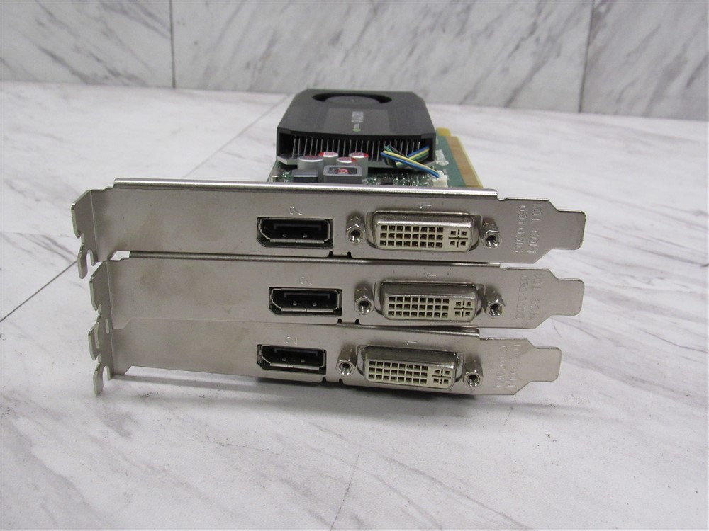 Lot of 3 Nvidia Quadro K600 1GB PCI-E DVI Display Port Full Height Video Card