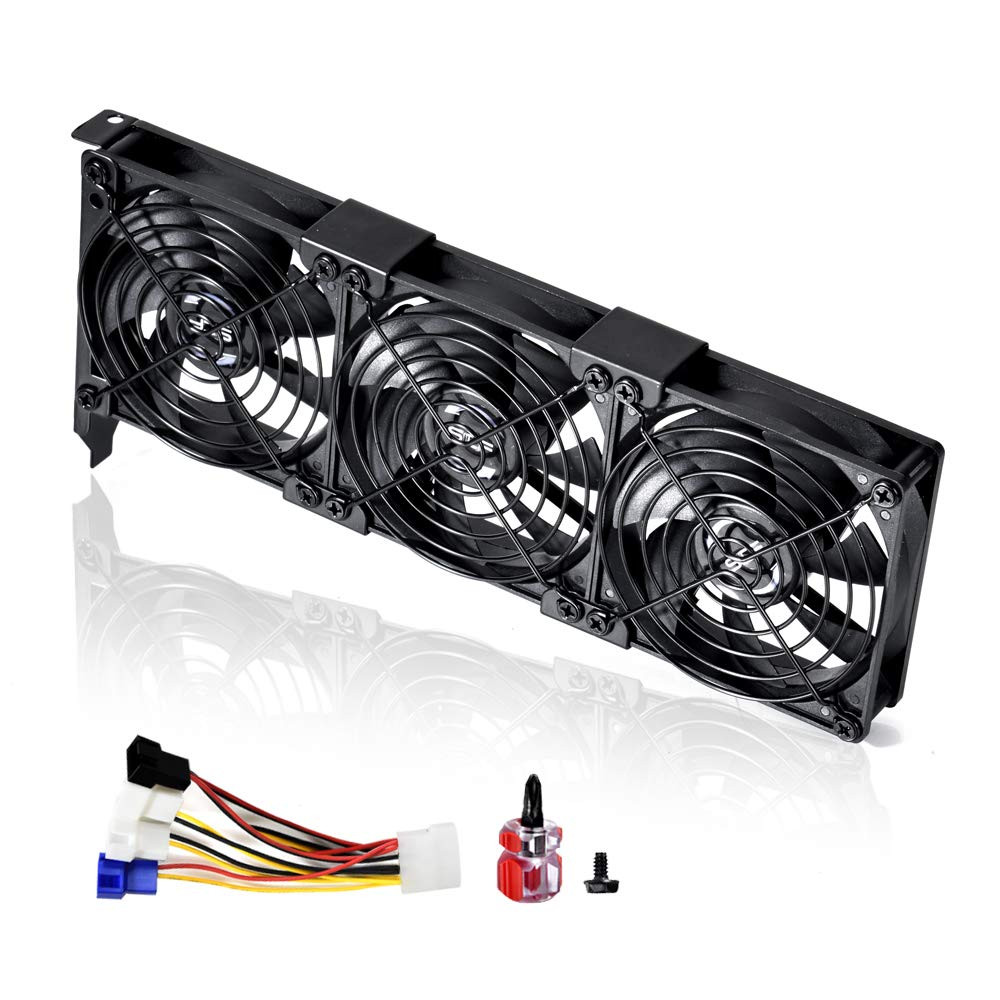 3X90Mm 92Mm Graphic Card Fans, Graphics Card Video Card VGA PCI Slot Fan GPU Coo