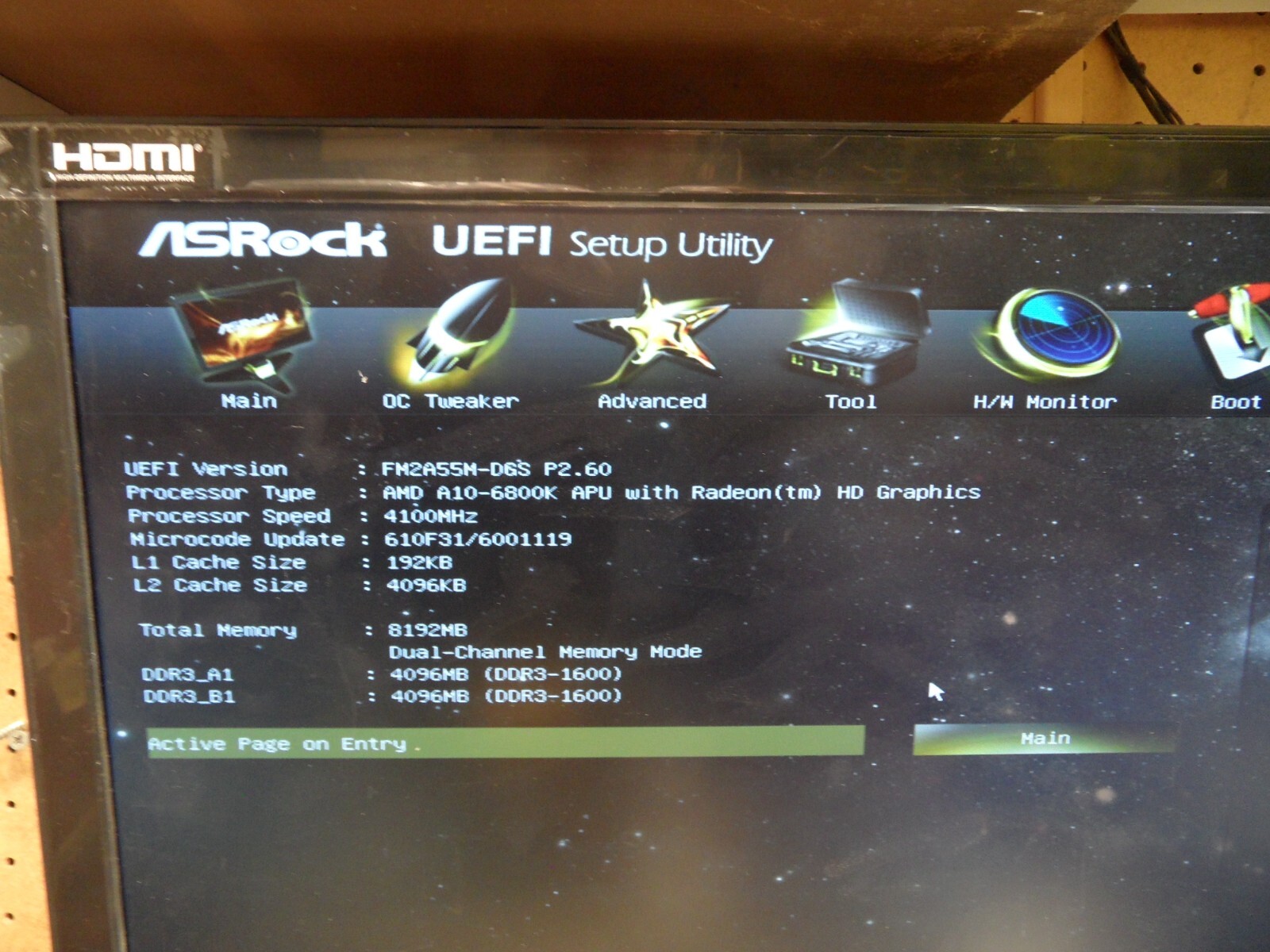 ASRock FM2A55M-DGS Motherboard FM2 With A10-6800K CPU And 8 Gb Ram I/O