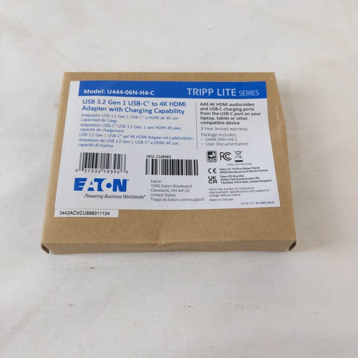 EATON Tripp Lite Series USB 3.2 Gen 1 Adapter – USB-C to 4K U444-06N-H4-C