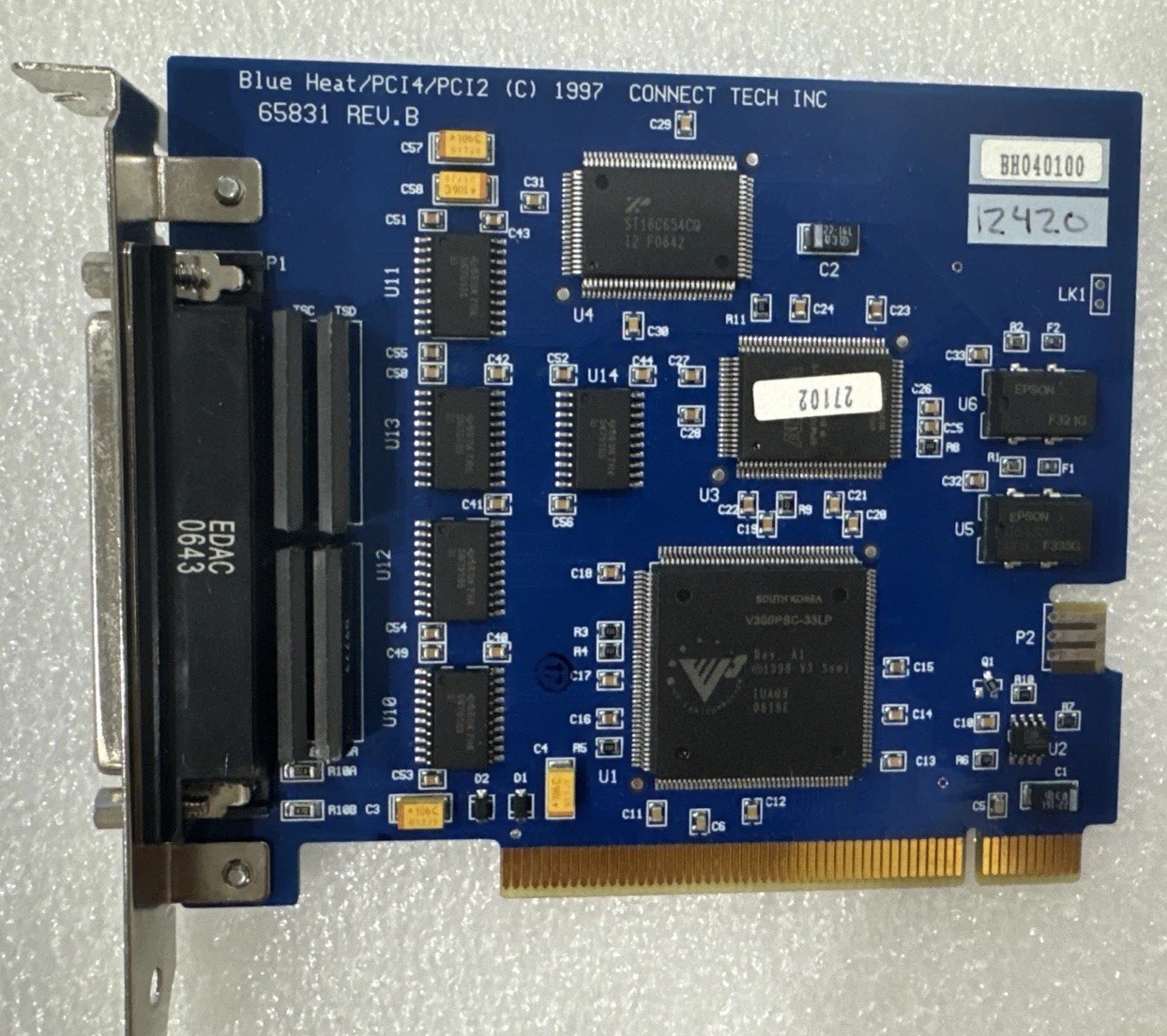 Connect Tech Inc BLUE HEAT/PCI4/PCI2 65831 PCI Card, Used/ Tested, * from US *