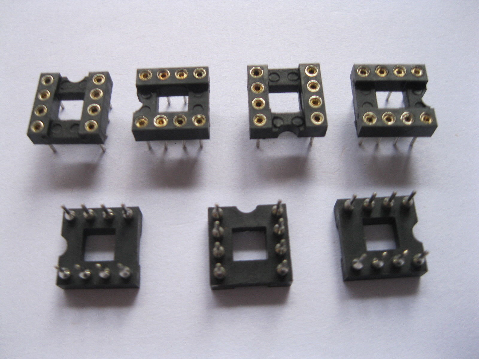 360 pcs IC Socket Adapter Pitch 2.54mm 8 PIN Round DIP High Quality X=7.62mm