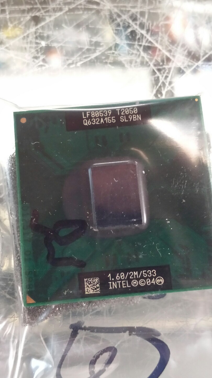 used SL9BN Intel Core Duo Processor T2050 1.60/2MB/533 Laptop CPU Socket M