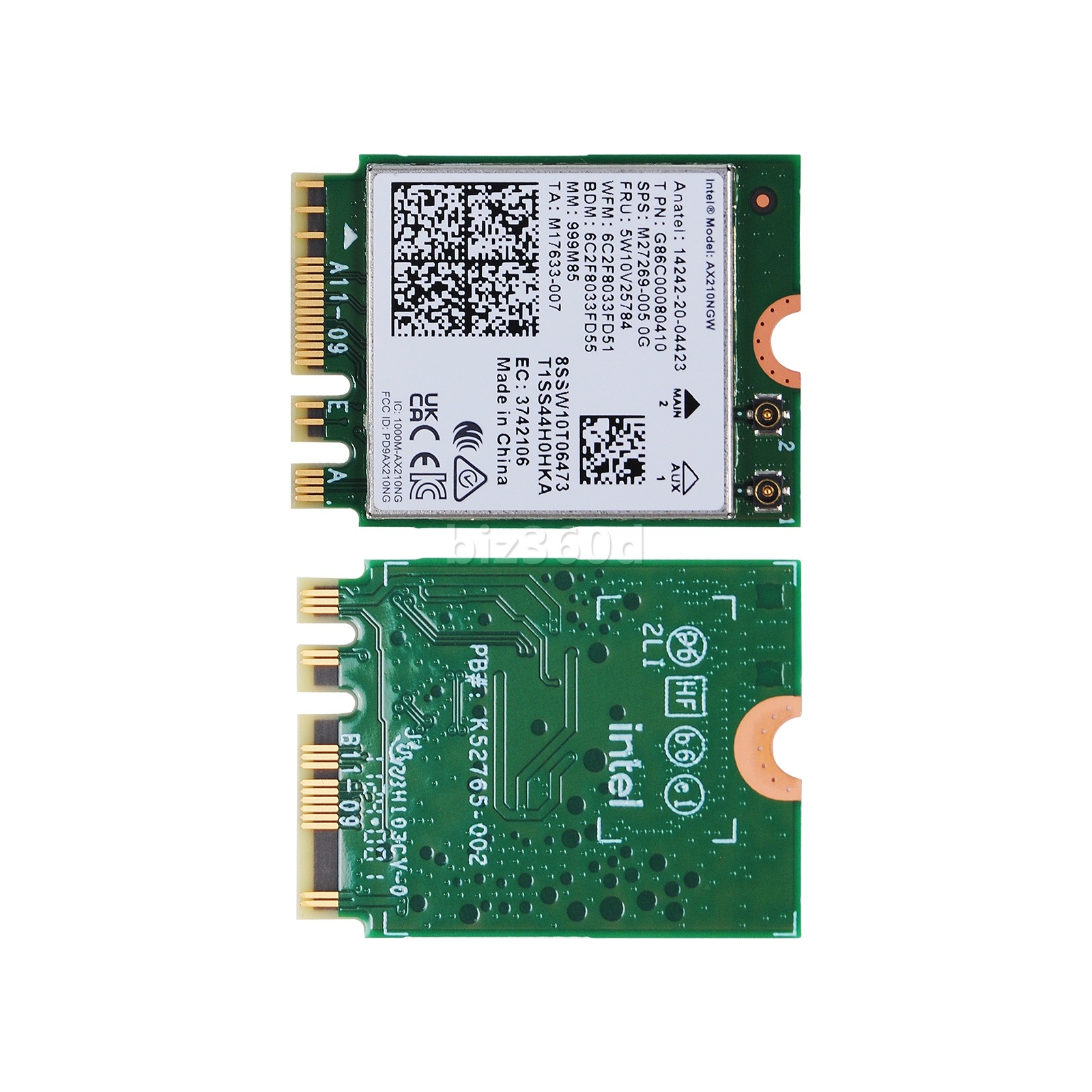 5W10V25784 For Intel WiFi 6E AX210 M.2 2230 2X2 Bluetooth NO VPRO AX210.NGWG.NV