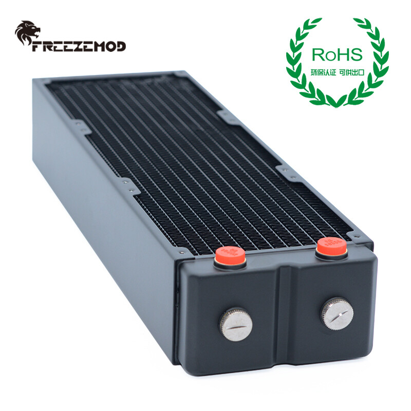 FreezeMod 360mm G1/4″ Copper Radiator 65mm Thick for PC Water Cooling TSRP-HP65