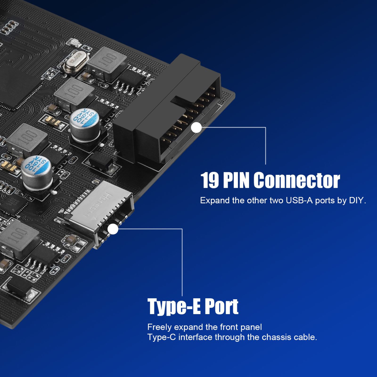 4-Port USB 3.0 PCIe 3.0/2.0 Expansion Card 2xUSB-C 2xUSB-A For Win/Mac/Linux