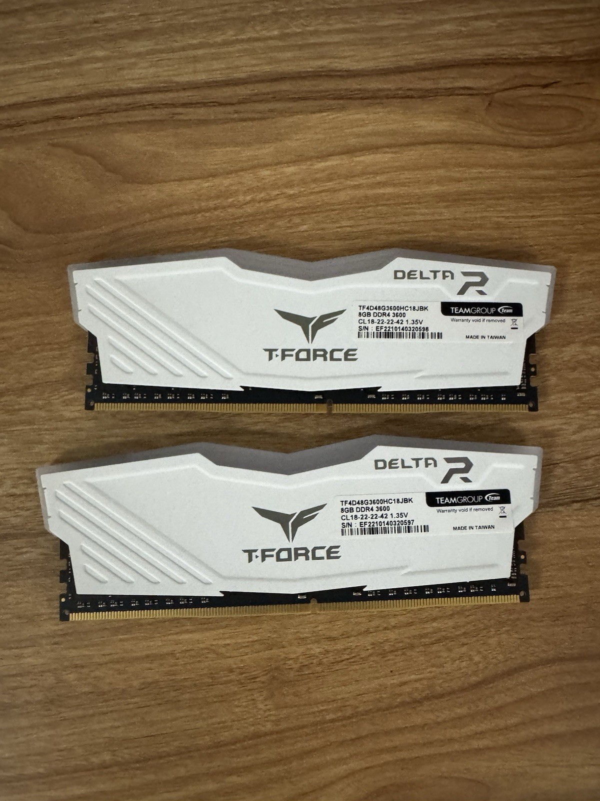 TeamGroup T-Force Delta RGB 16GB (2x8GB) RAM DDR4 3600MHz Tested Working