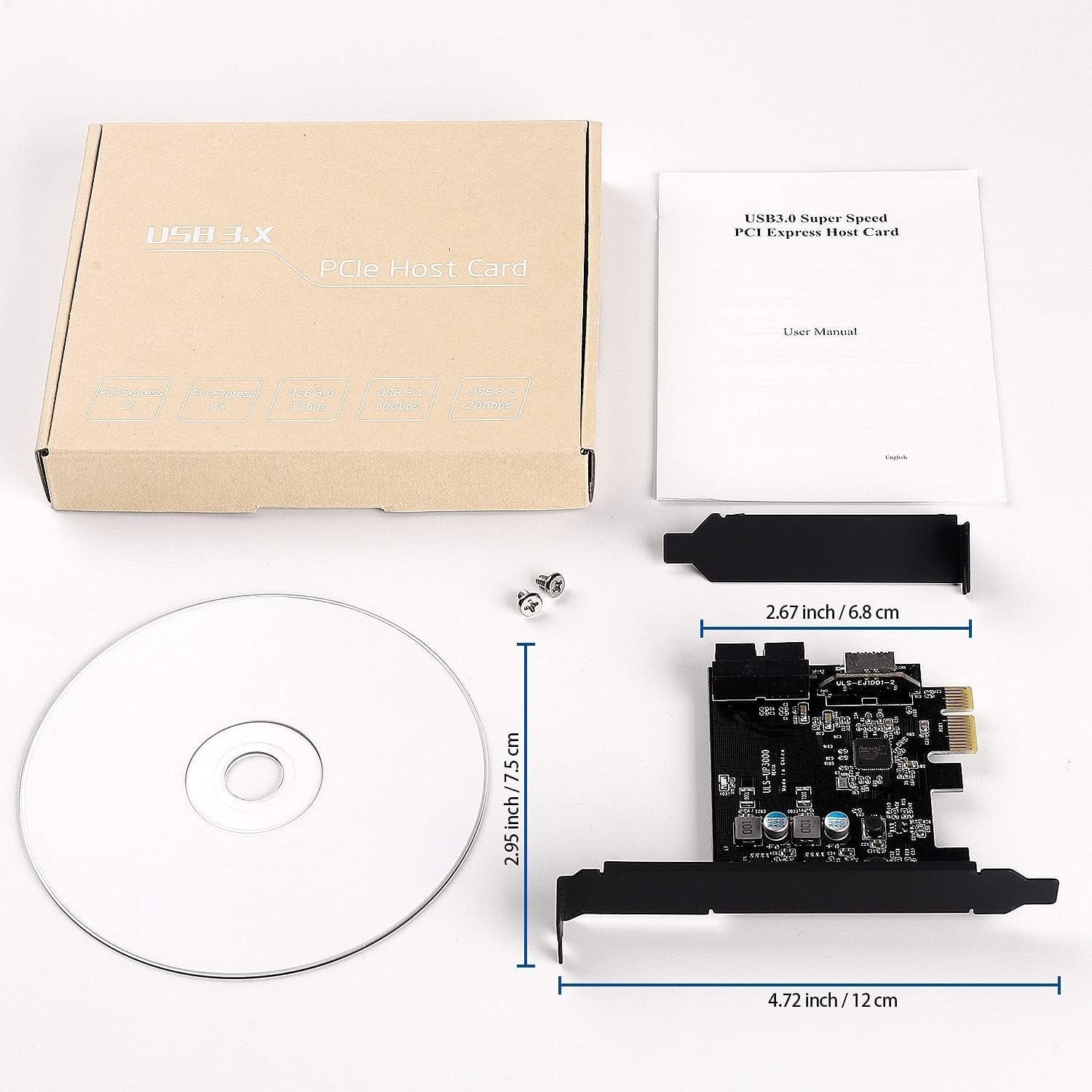 Sinefine PCIe x1 to 19Pin USB 3.0 Header and Type E (A Key) UP3000, UP3000