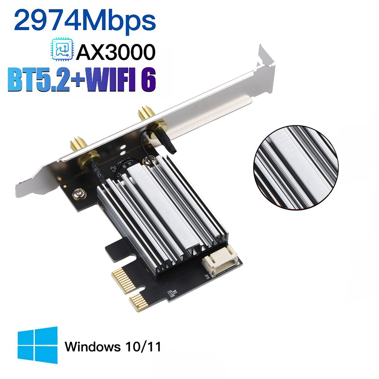 AX3000 Chipset PCIe WiFi 6 For Intel AX200 WiFi Card PC Adapter For Acer/Dell