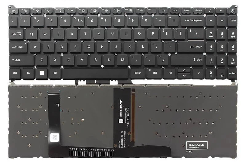for Acer Nitro V15 ANV15-51 ANV15-51-59MT Replacement Keyboard Backlit US