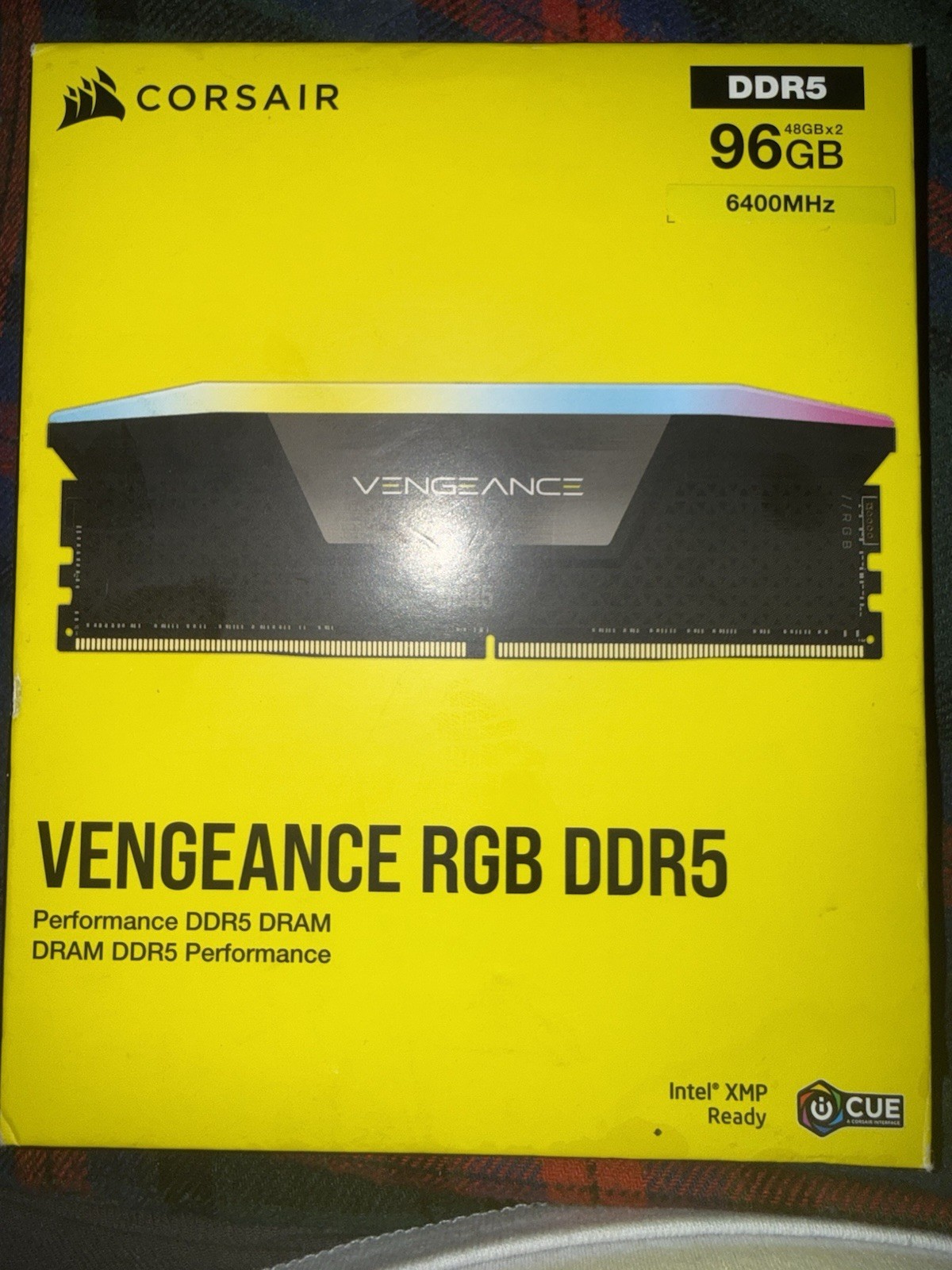 Corsair Vengeance RGB DDR5 RAM 96GB (2x48GB) 6400MHz CL36 Desktop Memory
