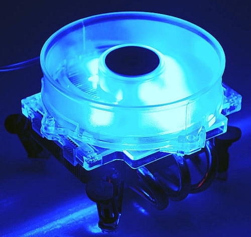 NEW Overclock Blue LED Cooling Fan for Intel Core 2 Duo P4 Socket T LGA 775 CPU