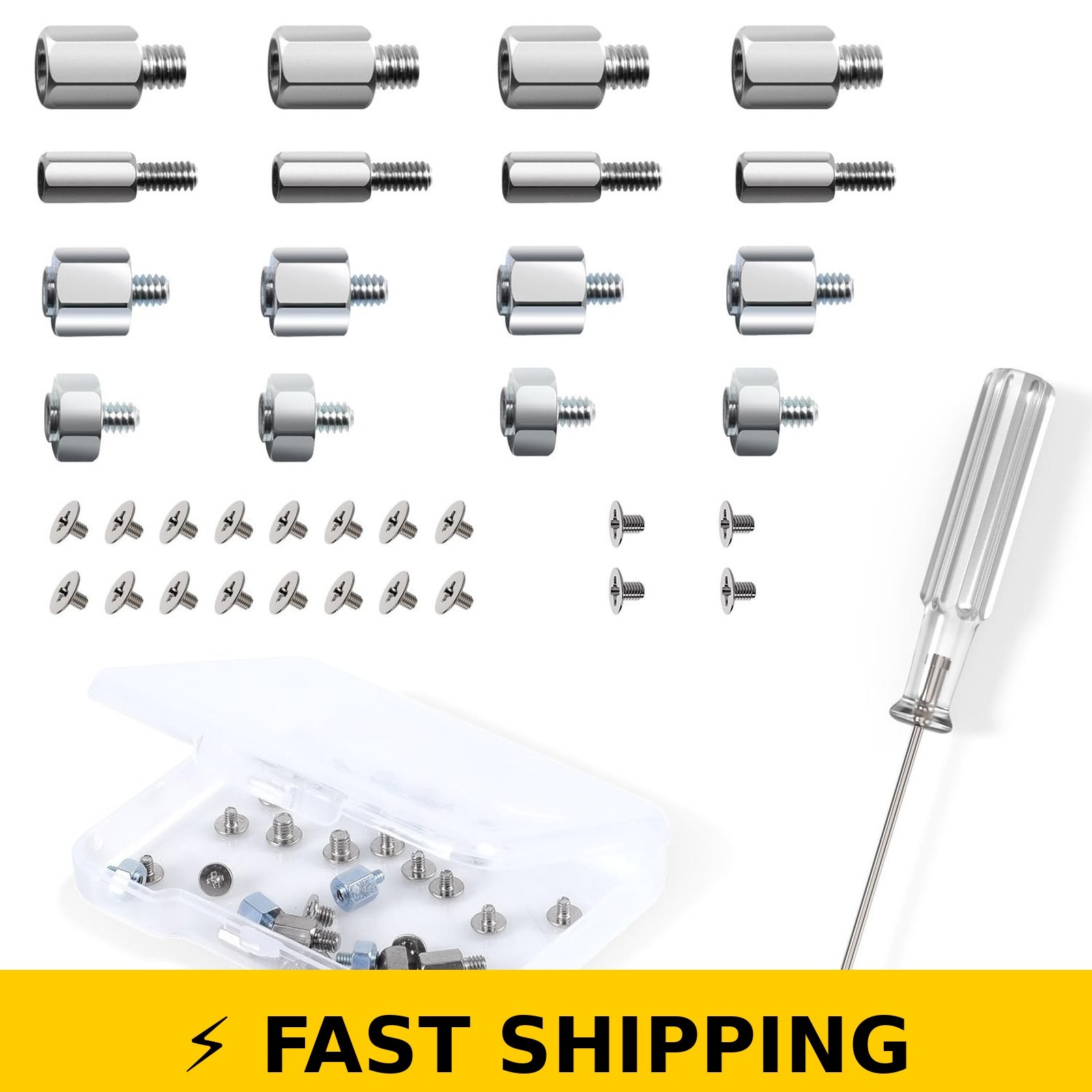 WLXTREE NVMe M.2 SSD Standoff and Mounting Screws Kit – 36pcs