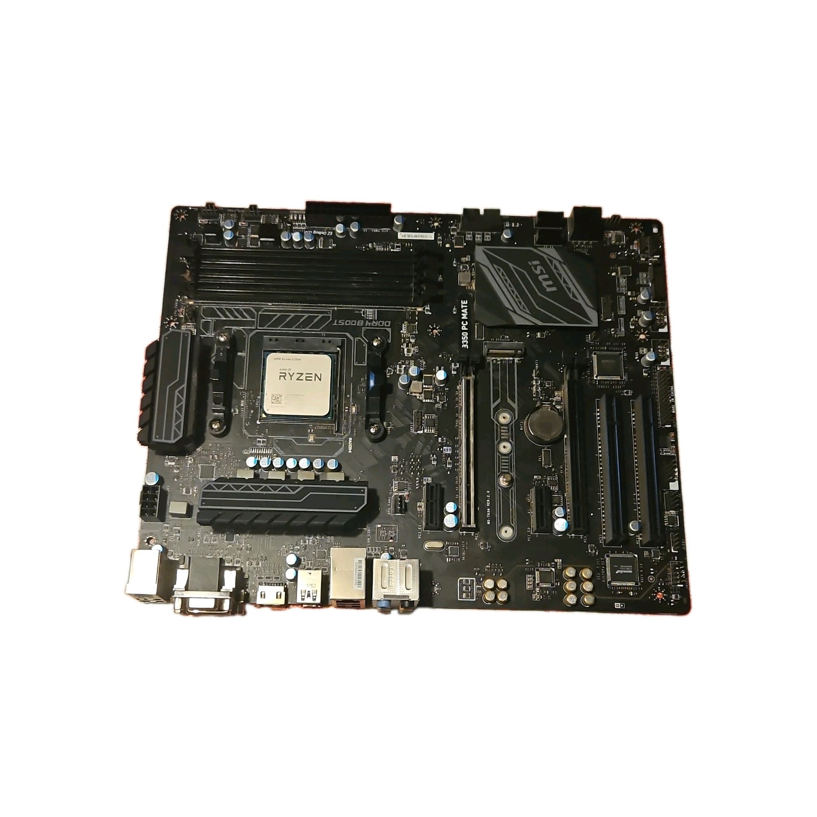 MSI B350 PC MATE ATX AM4 Motherboard w/ AMD Ryzen 3 CPU