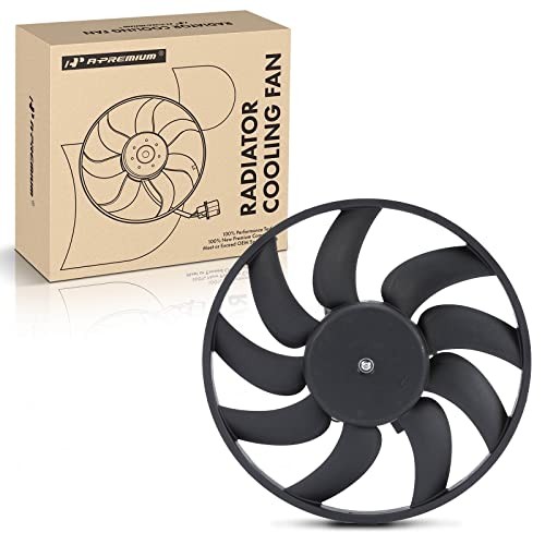 Left Engine Radiator Cooling Fan Assembly Compatible with Select Left Side