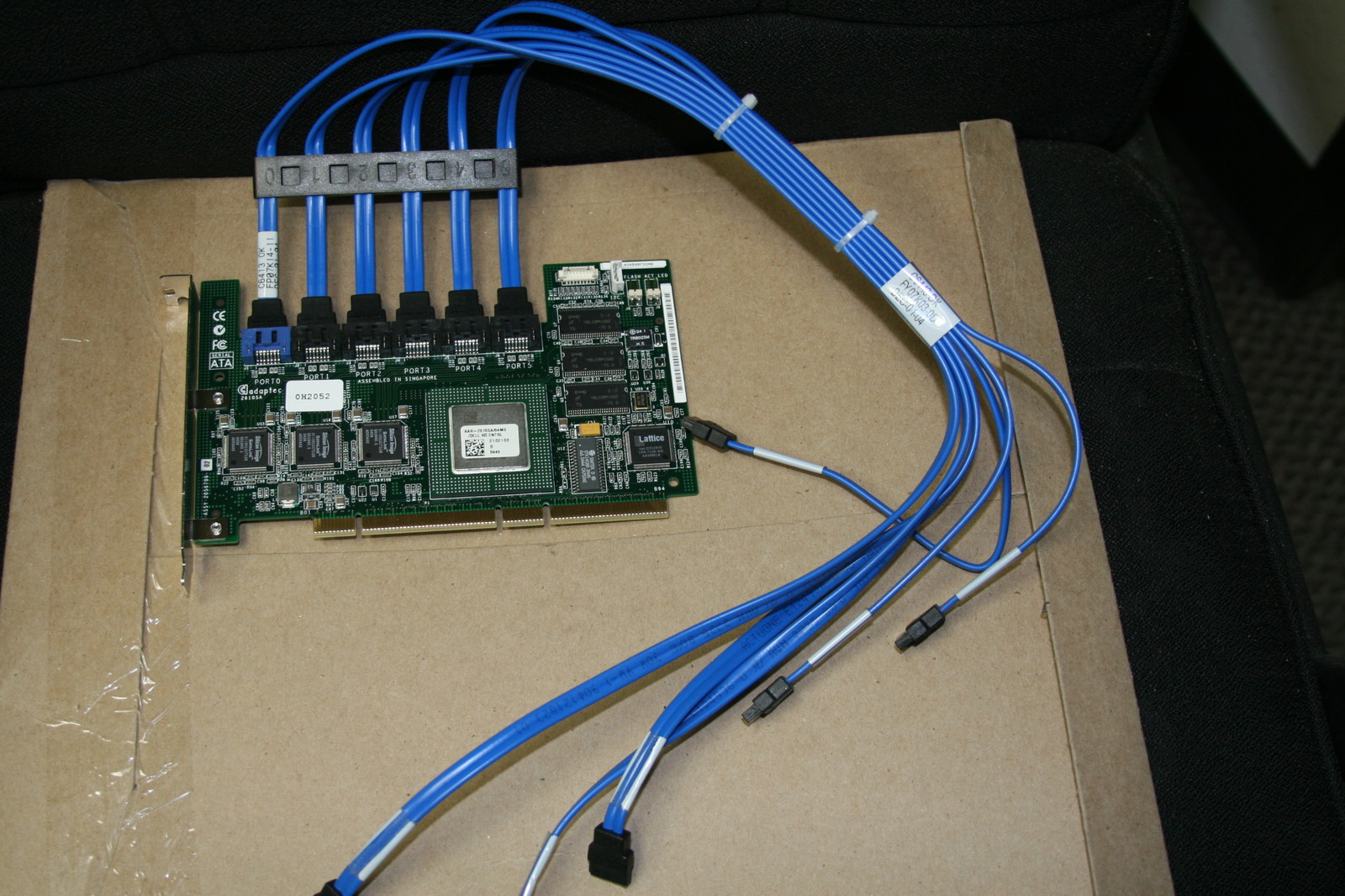 Dell Adaptech poweredge 1800 800 830 840 850 700 6 CHANNEL SATA RAID H2052