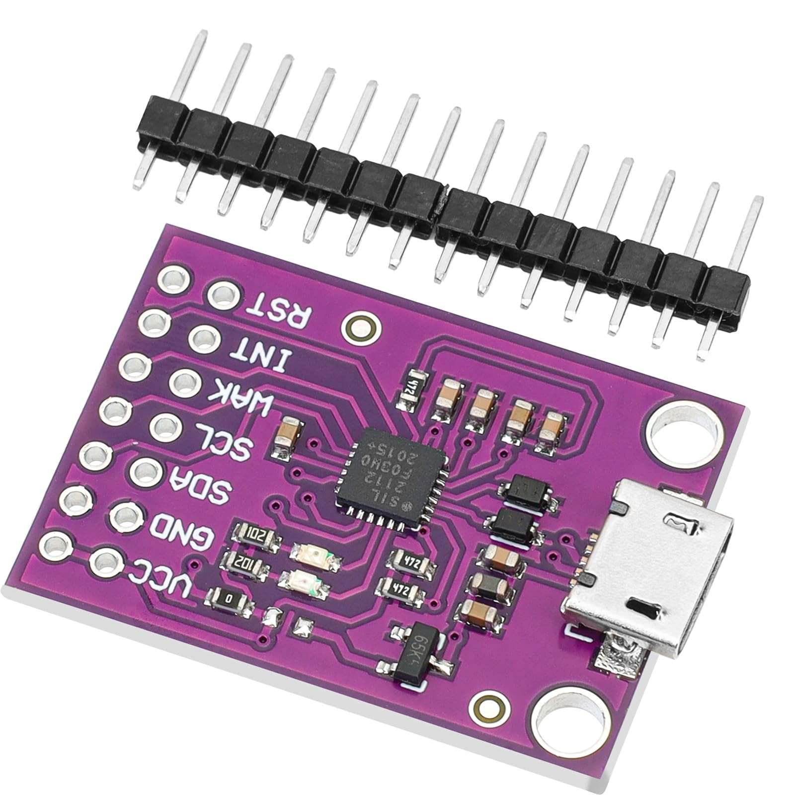 CP2112 MCU-2112 Debug Board USB to SMBus I2C Communication Module 2.0 MicroUS…